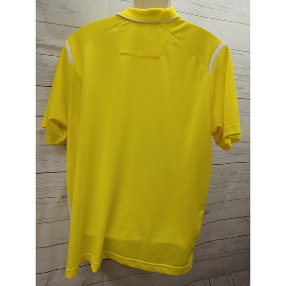 Antigua Golf Polo Shirt AGA Tour Yellow White Size XL Short Sleeve - Picture 3 of 10